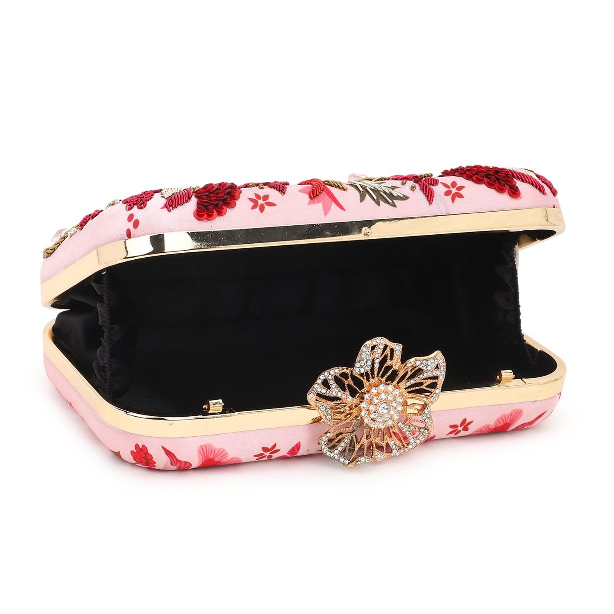Printed Embroidery Party Clutch Bag for Women
