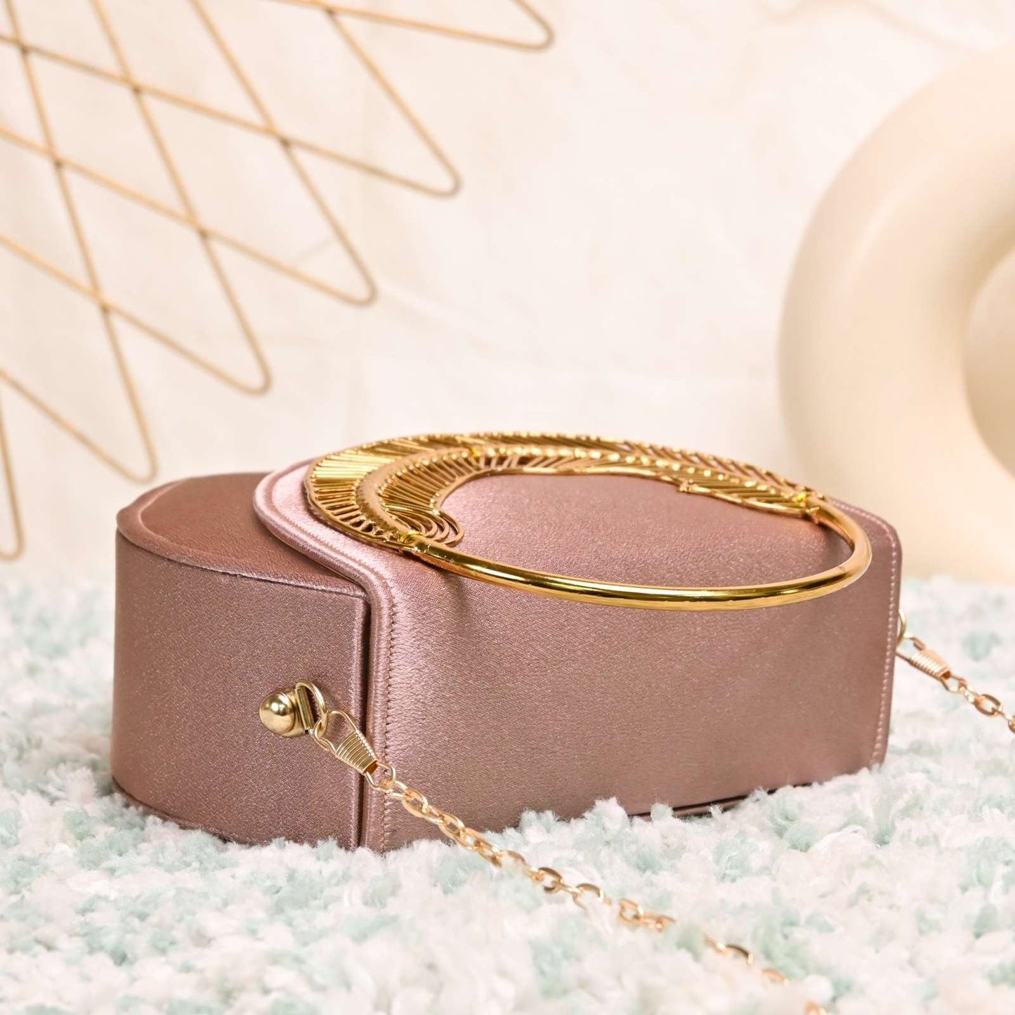 Mini Box Brass Handle Bag